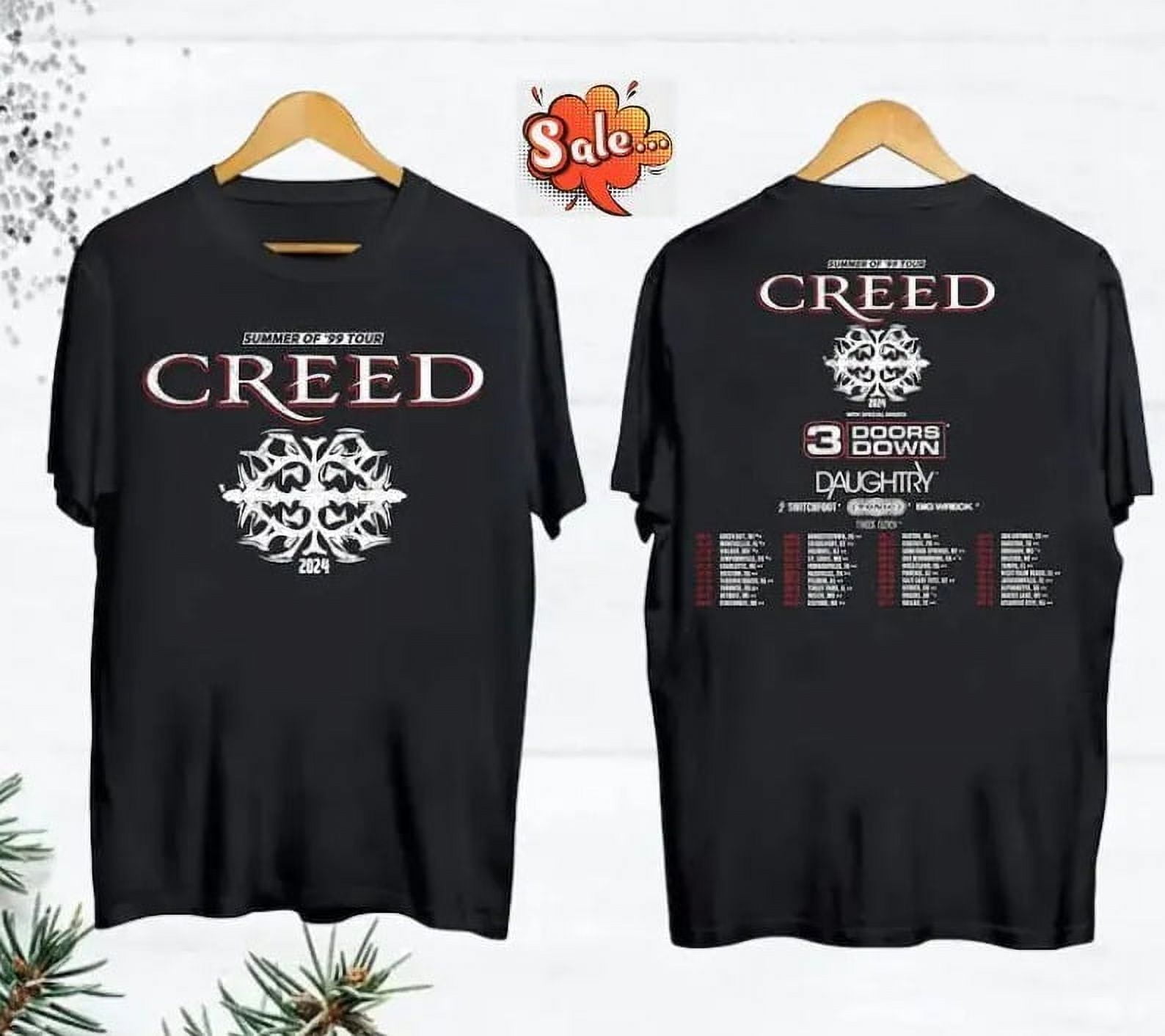 Creed Band 2024 Tour Summer of '99 Tour TShirt Cotton Unisex Fans Gift