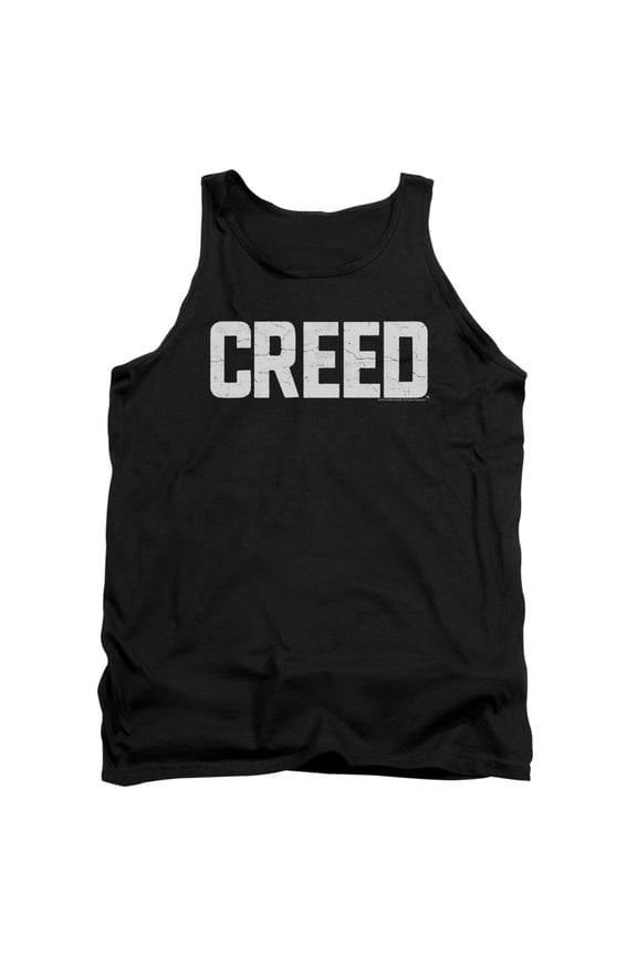 Creed Cracked Logo Adult Tank Top Black