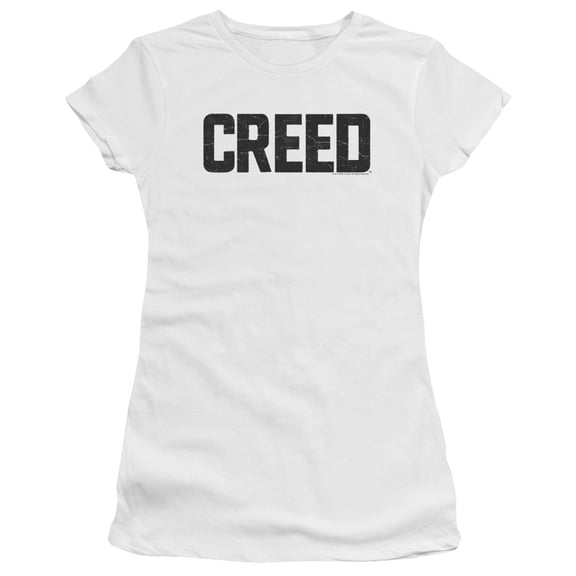 Creed - Cracked Logo - Juniors Teen Girls Cap Sleeve Shirt - X-Large