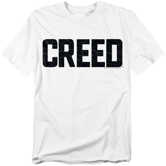 Creed T-Shirt Cracked Logo Unisex Graphic Tee For Men & Women White 