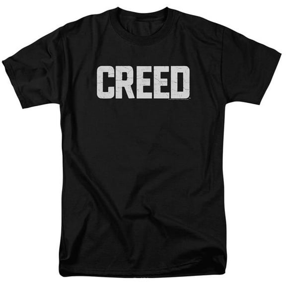 Creed Cracked Logo Adult 18/1 T-Shirt Black