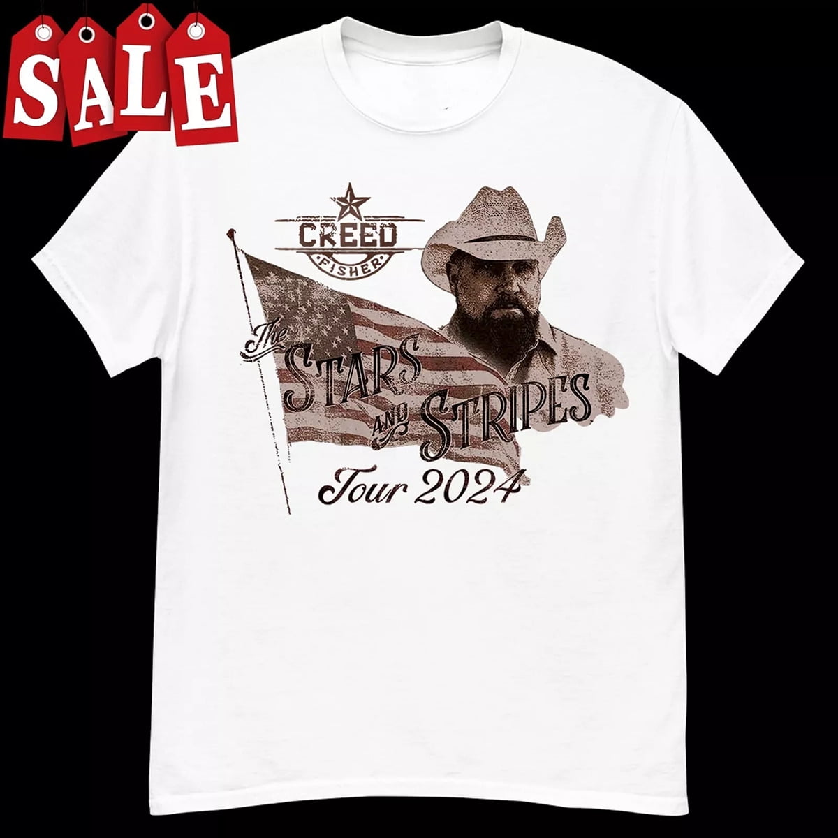 Creed Fisher Tour 2024 Concert Shirt Classic White Unisex S5XL