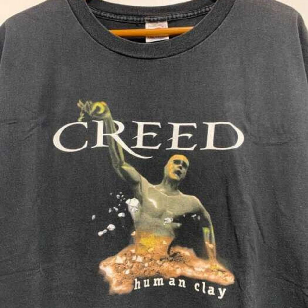 Creed Human Clay Band Black Short Sleeve Cotton Tshirt Unisex