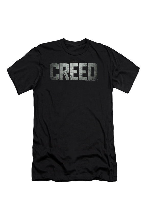 Creed Logo Premium Adult Slim Fit 30/1 T-Shirt Black