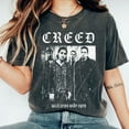 thumbnail image 1 of Creed Metal Comfort Colors T-Shirt, Retro Creed Band, Creed Band Fan, Rock Band Creed Graphic Shirt,Pepper color,size 4XL, 1 of 5
