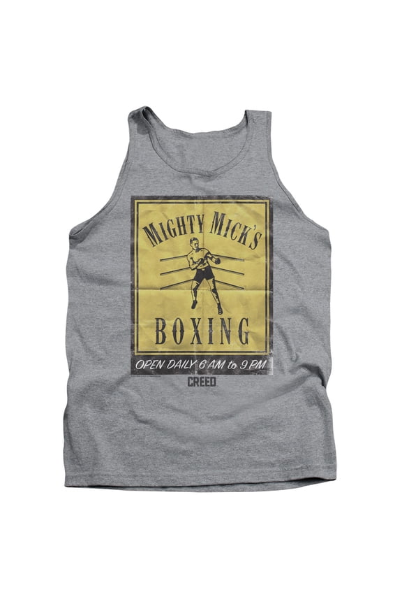Creed Micks Poster Adult Tank Top Athletic Heather