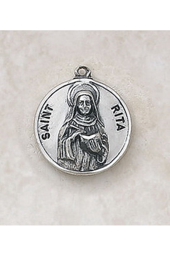 SS729-47 Sterling Patron Saint Rita Medal