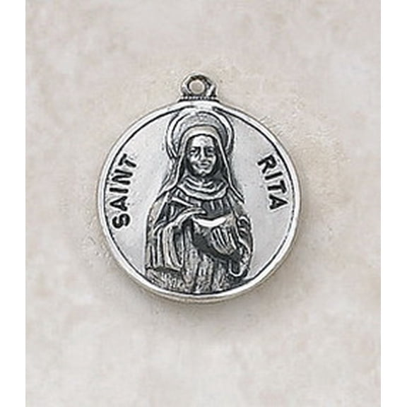 Creed SS729-47 Sterling Patron Saint Rita Medal
