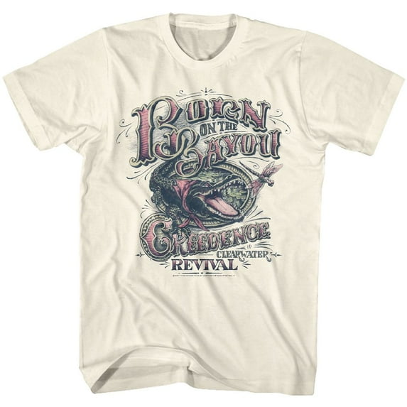 Creedence Clearwater Revival Born On The Bayou Natural Adult T-Shirt