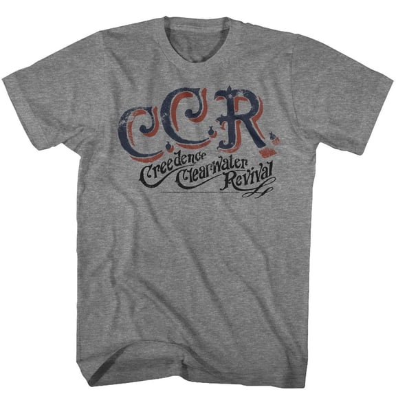 Creedence Clearwater Revival CCR Graphite Heather Adult T-Shirt