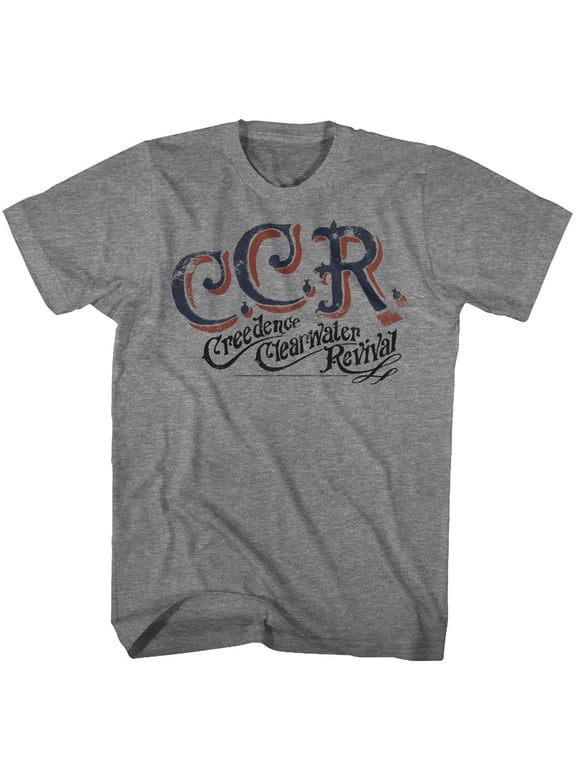 Creedence Clearwater Revival CCR Graphite Heather Adult T-Shirt