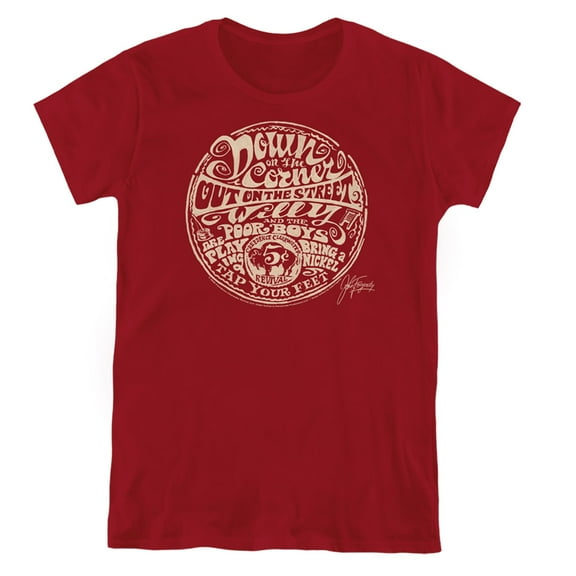 Creedence Clearwater Revival Down On The Corner Women's T-Shirt Cardinal