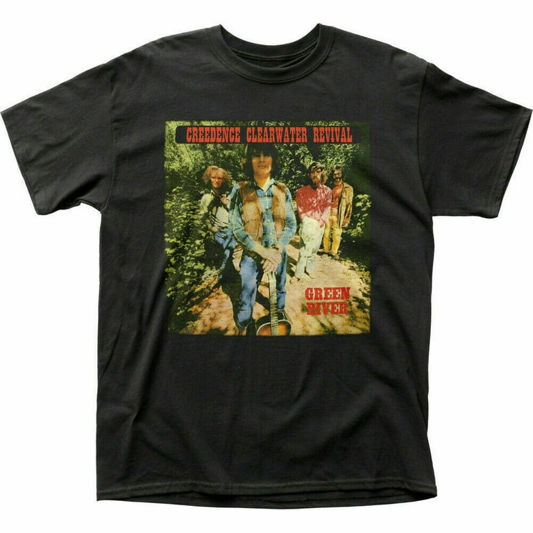 Creedence Clearwater Revival Green River T Shirt Mens Licensed Rock N Roll Black Walmart