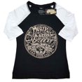 thumbnail image 1 of Creedence Clearwater Revival Ladies Raglan T-Shirt: Down On The Corner (Medium), 1 of 2