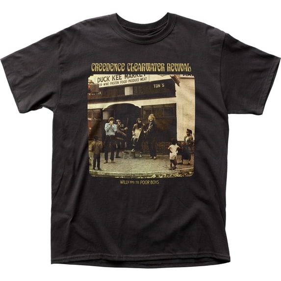 Creedence Clearwater Revival Men's Poor Boys T-shirt Large Black