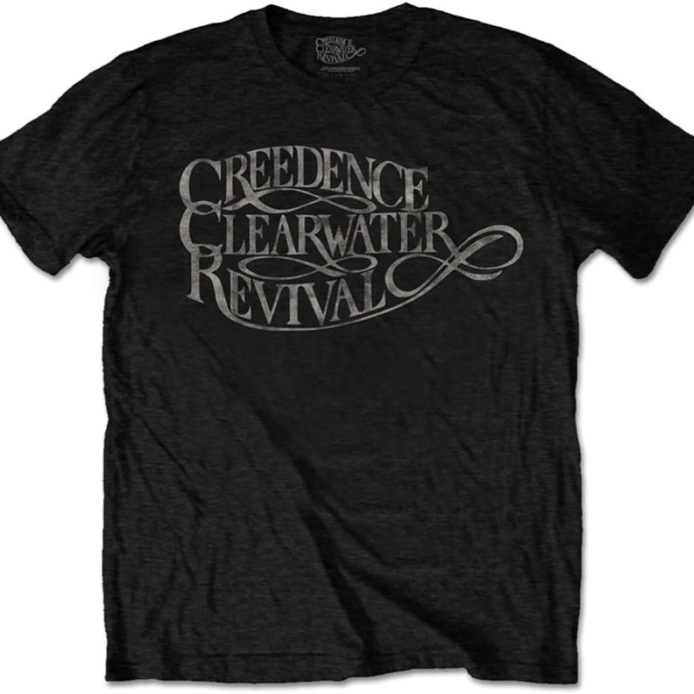 Creedence Clearwater Revival 'Vintage Logo' (Black) T-Shirt