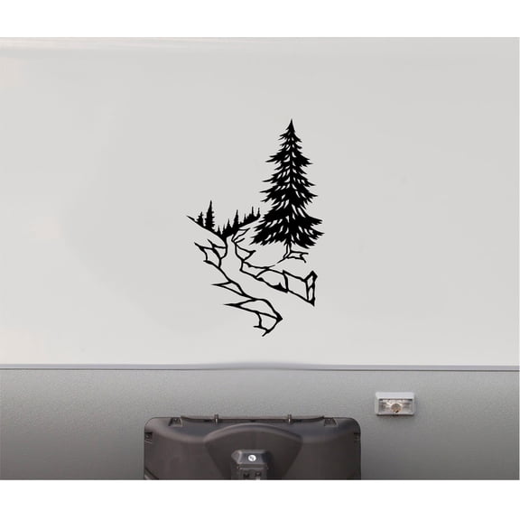 Creek Trees RV Camper Replacement Decal Scene Trailer Stickers TTC01