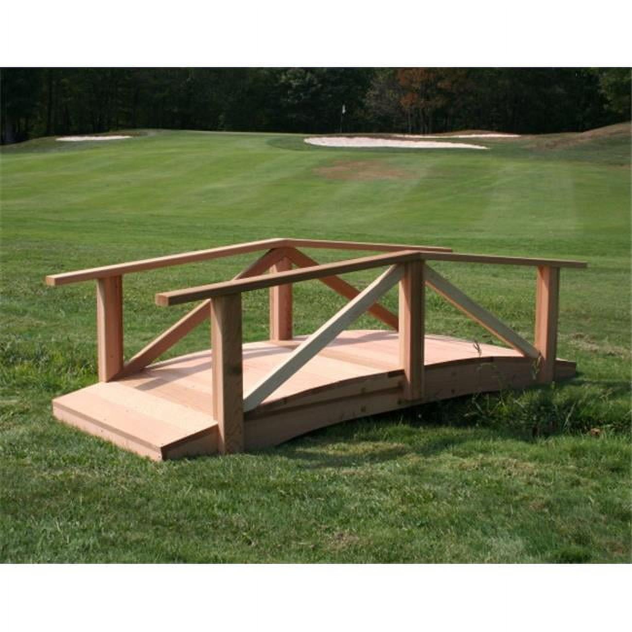 8 ft. Red Cedar Pearl River Garden Bridge