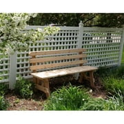 Creek Vine Designs WRFBB6-2CVD Cedar 6 ft. Backed Bench