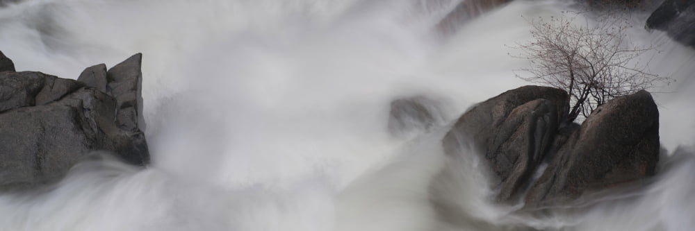 Creek cascade in spring Yosemite National Park California USA Canvas Art - Panoramic Images (6 x 18)