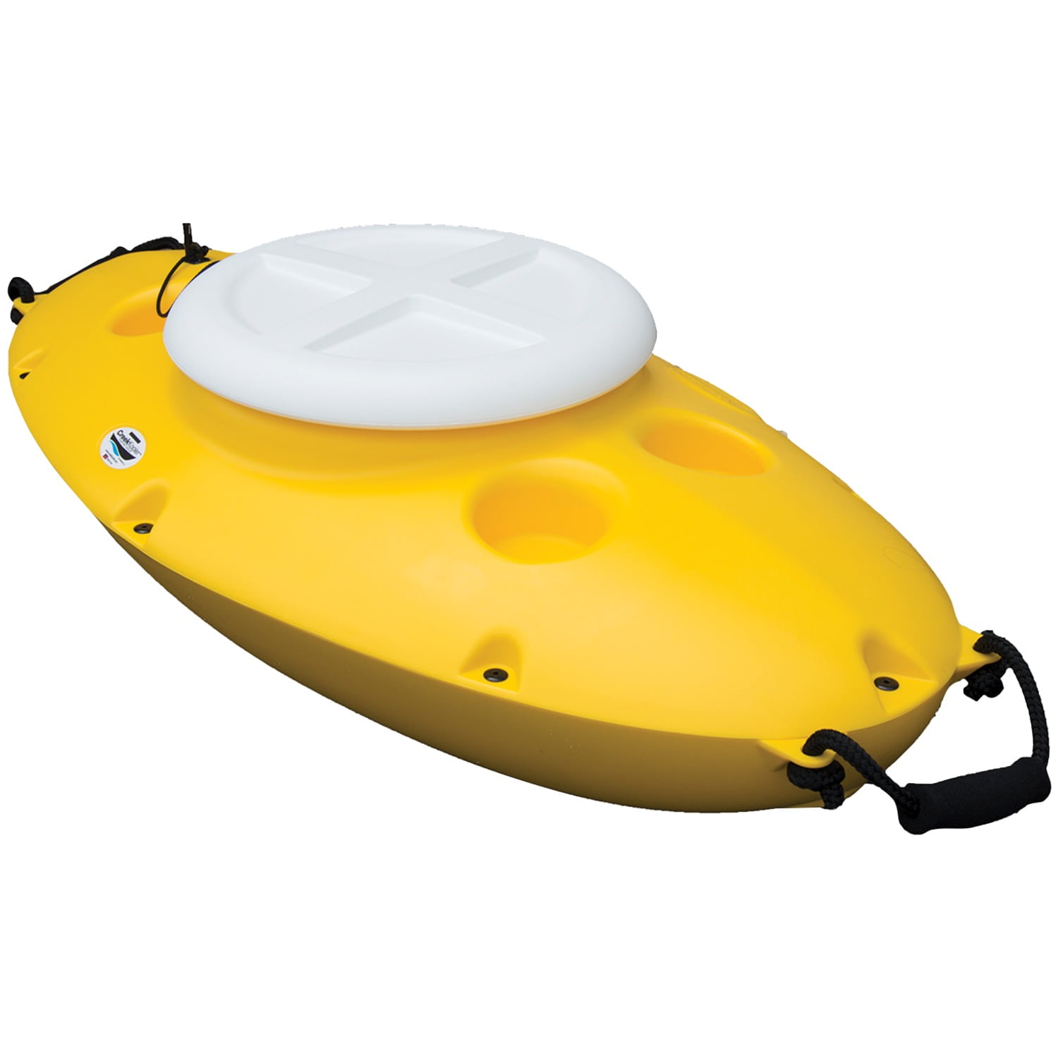 CreekKooler 30 Qt Floating Insulated Beverage Kayak Tow Behind Cooler w/ 8'  Rope