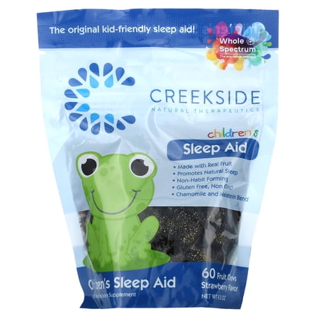 Creekside Natural Therapeutics Children's Sleep Aid, Strawberry, 60 Fruit Chews, 9.3 oz