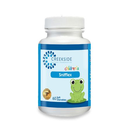 Creekside Natural Therapeutics Snifflex, Cold & Allergy Chewables for Children, Elderberry Flavor, 60 Ct