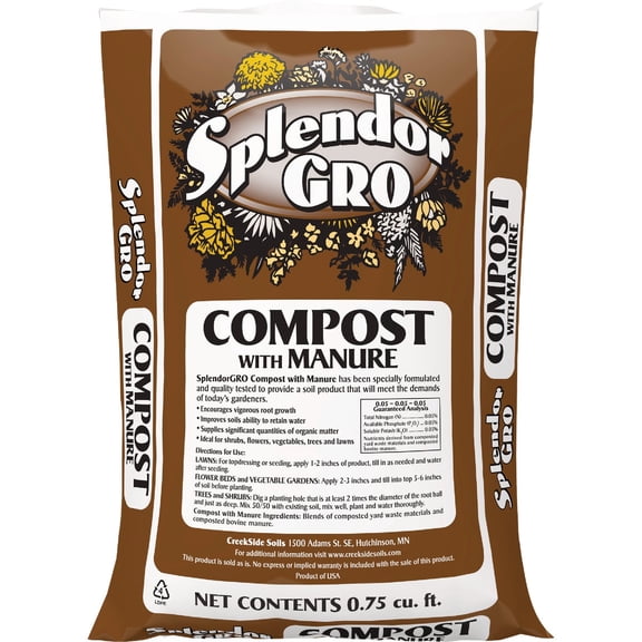 Creekside Soils SplendorGRO Compost with Manure - Pack of 4