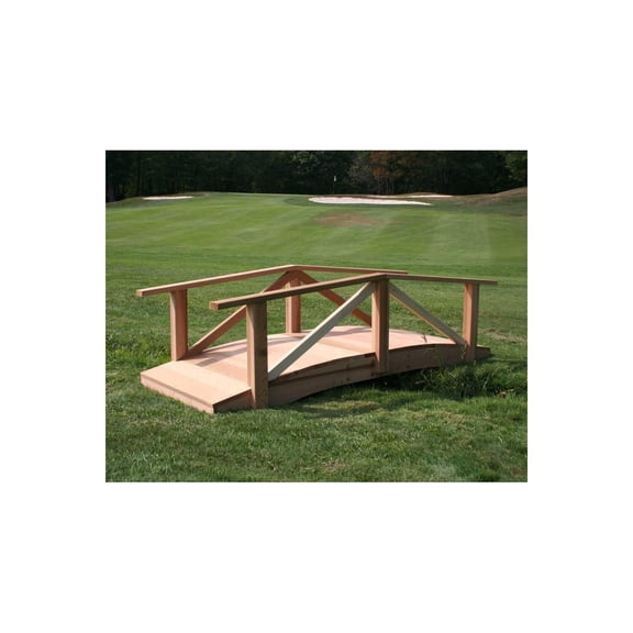Creekvine Design Cedar Pearl River Garden Bridge-Size:4'