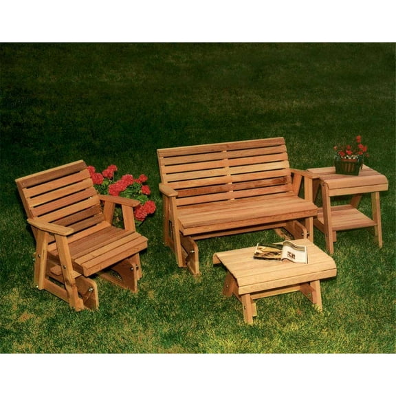Creekvine Designs Cedar Rocking Classic Gliders & Tables Set