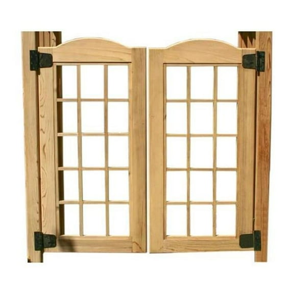 Creekvine Designs ELY54GATE-2CVD 54 in. Red Cedar Estate Gate