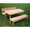 thumbnail image 1 of Creekvine Designs ELY58CTT1B1BBCVD 58 x 32 in. Cedar Couple Dining Set, 1 of 1