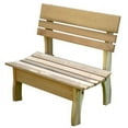thumbnail image 1 of Creekvine Designs ELY70CTBB-2CVD 70 in. Red Cedar Chickadee Backed Bench, 1 of 1
