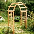 thumbnail image 1 of Creekvine Designs EY48ARCVD 48 in. Cedar Arched Arbor with Opening, 1 of 1