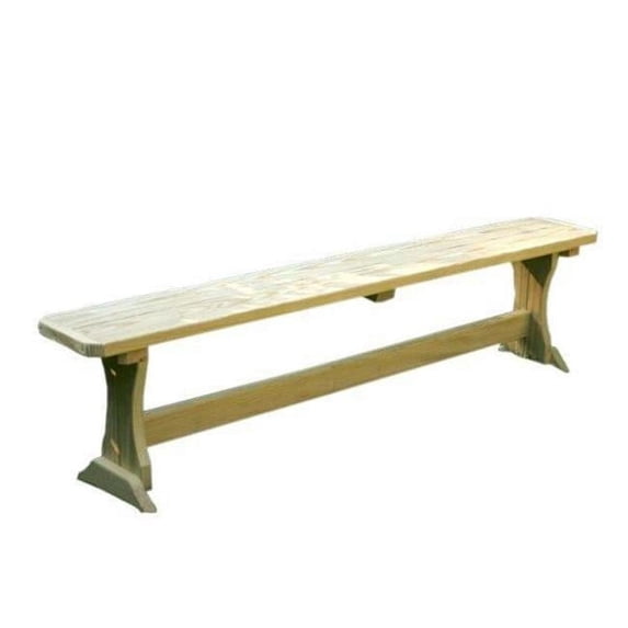 Creekvine Designs FB72TCVD 6 ft. Treated Pine Trestle Garden Bench