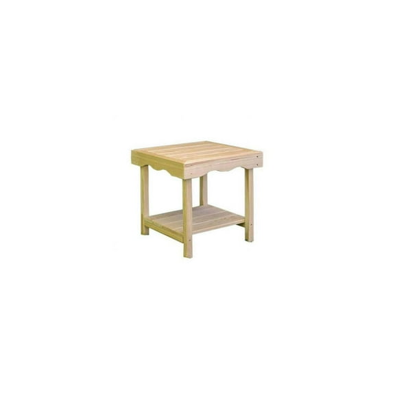 Creekvine Designs FCT1721CVD Treated Pine Rectangular End Table