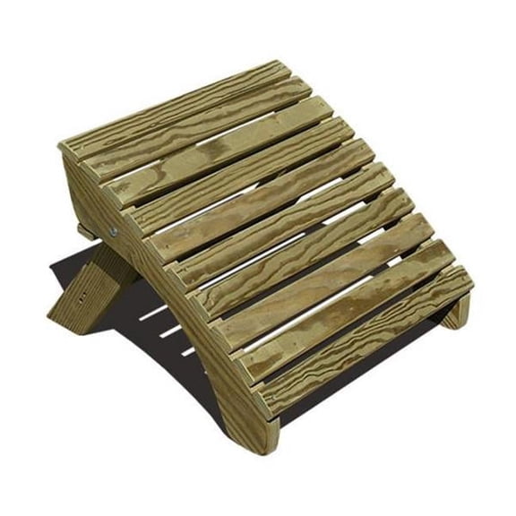 Creekvine Designs FFRFCVD Treated Pine Folding Adirondack Footstool