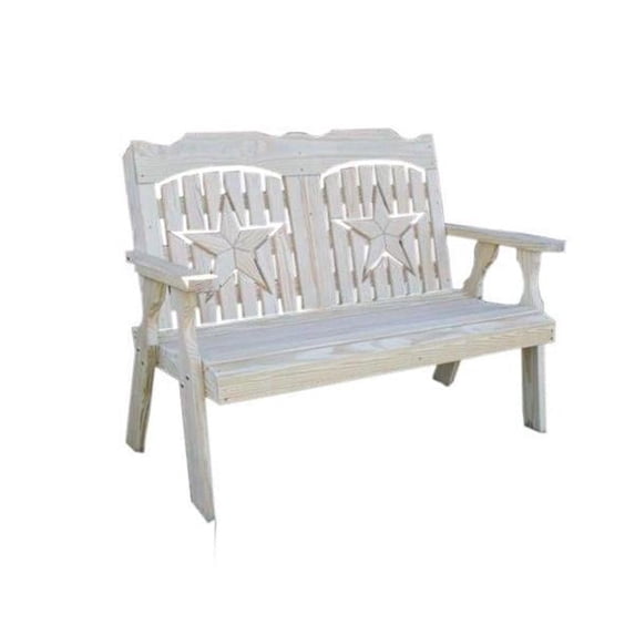 Creekvine Designs FPB60STARCVD 64 in. Treated Pine Starback Bench