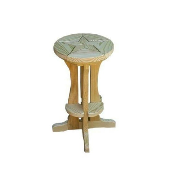 Creekvine Designs FT40SPSSTOOLCVD Treated Pine Star Design Pub Stool