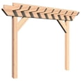 thumbnail image 1 of Creekvine Designs HBWRCCMP4x8CVD 4 x 8 ft. Rough Cut Cedar Monterrey Pergola, 1 of 1