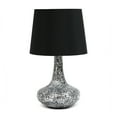 thumbnail image 1 of Simple Designs 14.17" Colored Glass Fusion Montage Table Lamp - Black, 1 of 6
