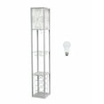 thumbnail image 1 of Creekwood Home 62.5" Vino Wine Rack and Storage Floor Lamp with LED Bulb, Gray, 1 of 6