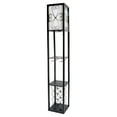 thumbnail image 1 of Creekwood Home 62.5" Vino Wine Rack and Storage Floor Lamp, with Stemware Holder, Black, 1 of 6