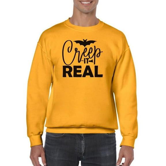 Creep It Real. Little Bat Sweatshirt Men - Men Sweatshirt, Small