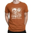 thumbnail image 1 of Creep It Real Skeleton Halloween Graphic - Men's T-shirt, 1 of 4