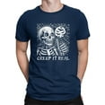 thumbnail image 1 of Creep It Real Skeleton Halloween Graphic - Men's T-shirt, 1 of 4