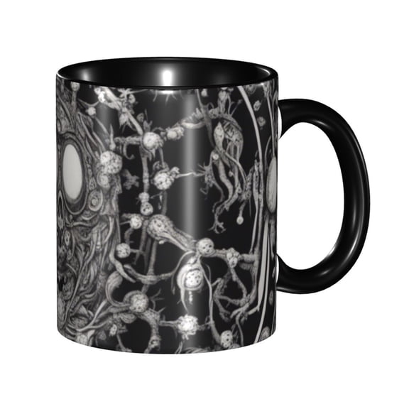 Creep Monster Coffee Mug Fun Custom Ceramic Mugs 11oz Black