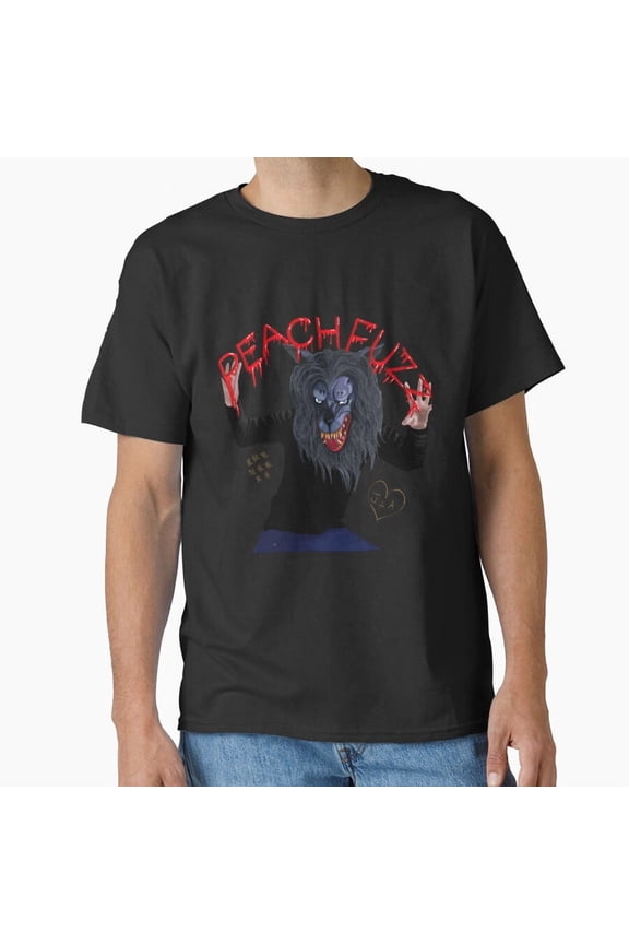 Creep Peachfuzz Werewolf Mask Found Footage Horror Graphic H23478 Unisex T-Shirt, Up to 5XL Available