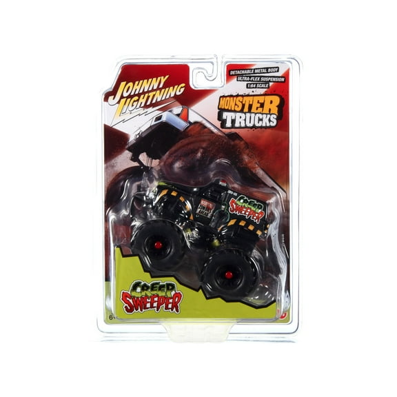 "Creep Sweeper" Monster Truck "Zombie Response Unit" with Black Wheels "Monster Trucks" Series 1/64 Diecast Model by Johnny Lightning