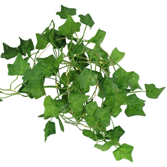 Creeper Leaf Light with 20 LED Warm Glow for Decoration Green Plants Garland String Lights